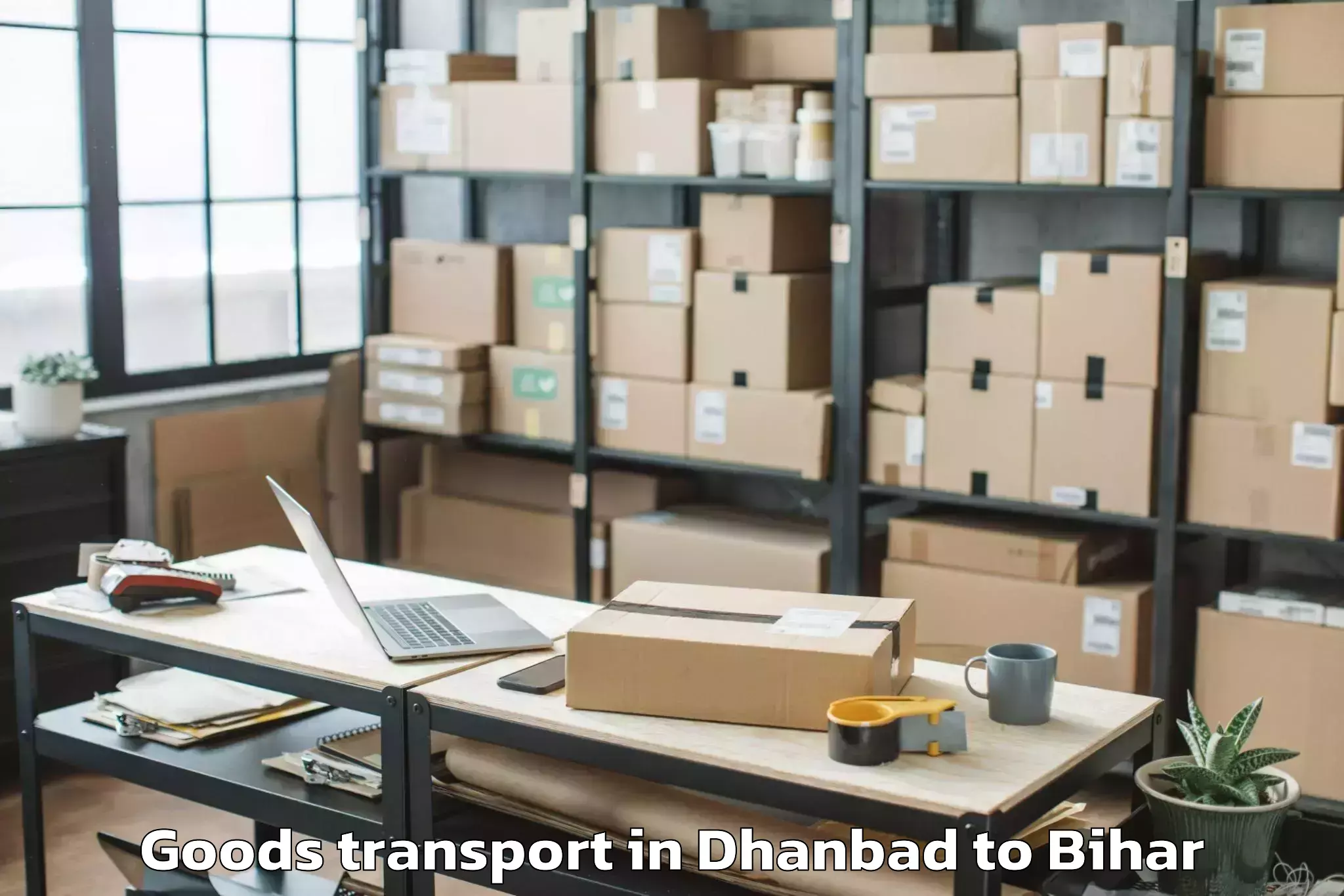 Book Dhanbad to Bharwara Goods Transport